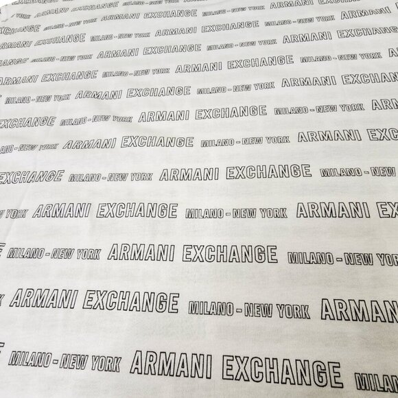 Armani Exchange Men's T-Shirt Short Sleeve Disinger Milano NY White XXL‎ - Picture 10 of 15